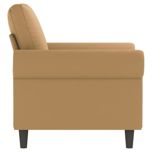 vidaXL Poltrona 60 cm veludo castanho vidaXL Poltrona 60 cm veludo castanho