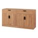 Aparador Varkaus 2 cajones + 4 puertas MDF Aparador Varkaus 2 cajones + 4 puertas MDF Roble