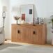 Aparador Varkaus 2 cajones + 4 puertas MDF Aparador Varkaus 2 cajones + 4 puertas MDF Roble
