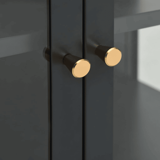 vidaXL Aparador 70x35x70 cm vidro e aço antracite