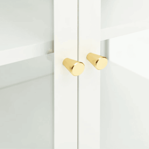 vidaXL Aparador 70x35x70 cm vidro e aço branco