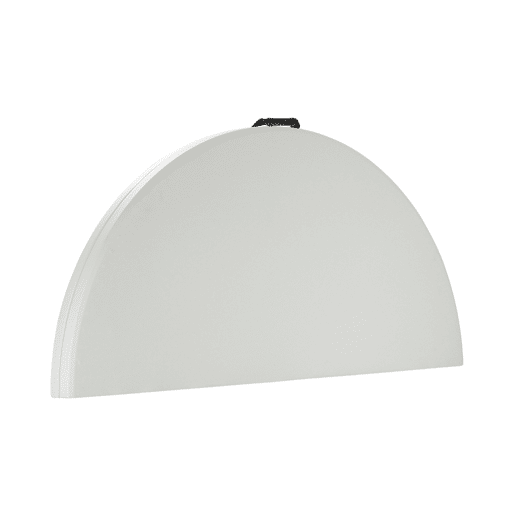 Pack 2 Mesas Dobráveis u200Bu200BPortáteis Resina Ø121cm Branco Efeito Granito 7house
