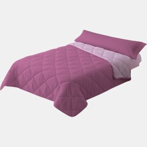 Edredão Enchimento 300gr Cama Reversível Bicolor 150cm (240x220cm) Rosa  Rosa Donegal Collections
