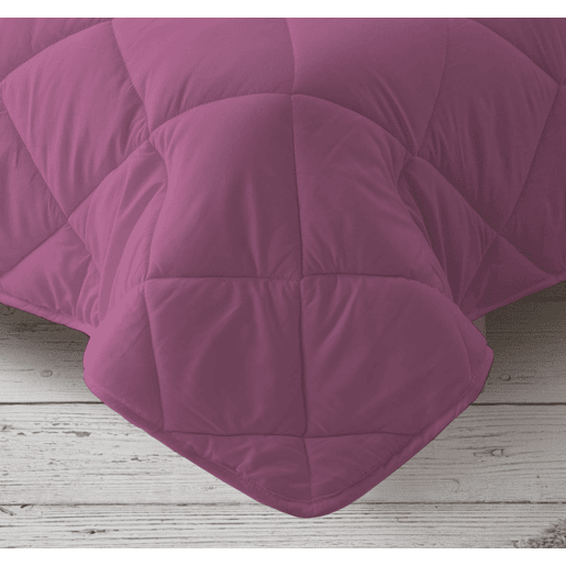 Edredão Enchimento 300gr Cama Reversível Bicolor 150cm (240x220cm) Rosa  Rosa Donegal Collections