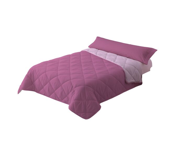 Relleno nórdico 300gr bicolor reversible cama 135cm (220x220cm) rosa/rosa donegal collections