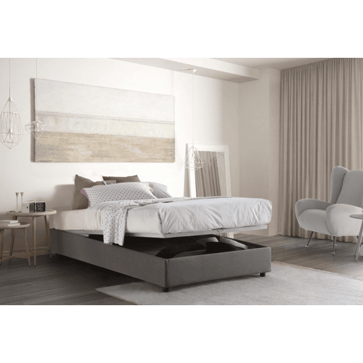 Cama quadrada e meia de tecido