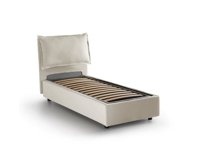 Cama de solteiro de tecido