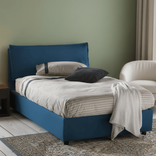 Cama quadrada e meia de tecido