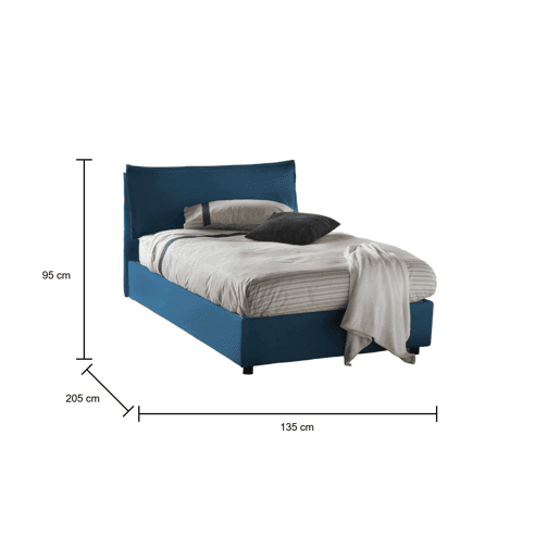Cama quadrada e meia de tecido