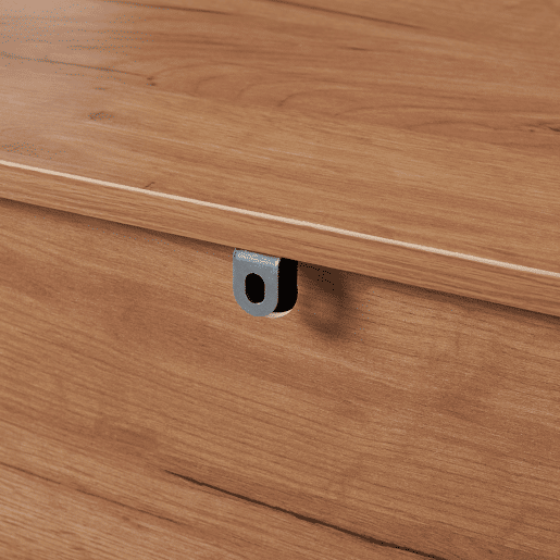 Aparador Varkaus com 4 gavetas MDF 90x70x40 cm - Carvalho en.casa.