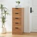 Aparador Varkaus con 5 cajones MDF Aparador Varkaus con 5 cajones MDF Roble
