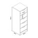 Aparador Varkaus con 5 cajones MDF Aparador Varkaus con 5 cajones MDF Roble