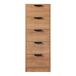 Aparador Varkaus con 5 cajones MDF Aparador Varkaus con 5 cajones MDF Roble
