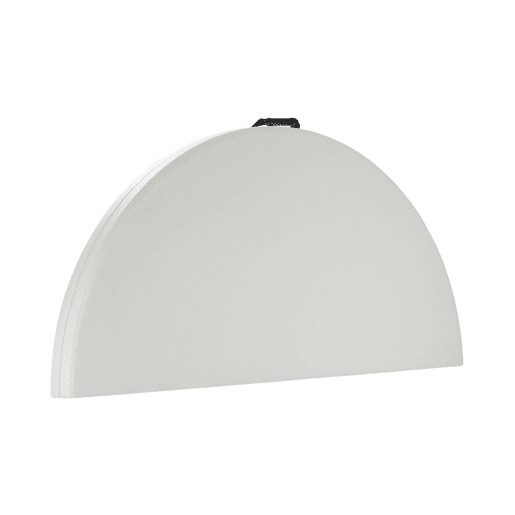 Pack 3 Mesas Dobráveis u200Bu200BPortáteis Resina Ø150cm Branco Efeito Granito 7house