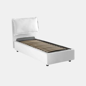 Cama de solteiro de tecido