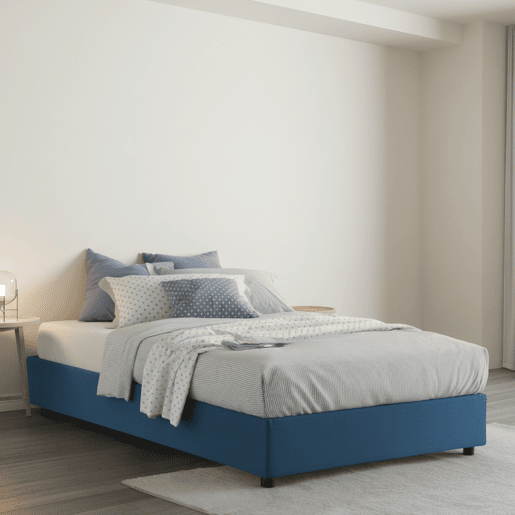 Cama quadrada e meia de tecido
