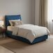 Cama de solteiro de tecido 105x215 Cama de solteiro de tecido 105x215 Azul