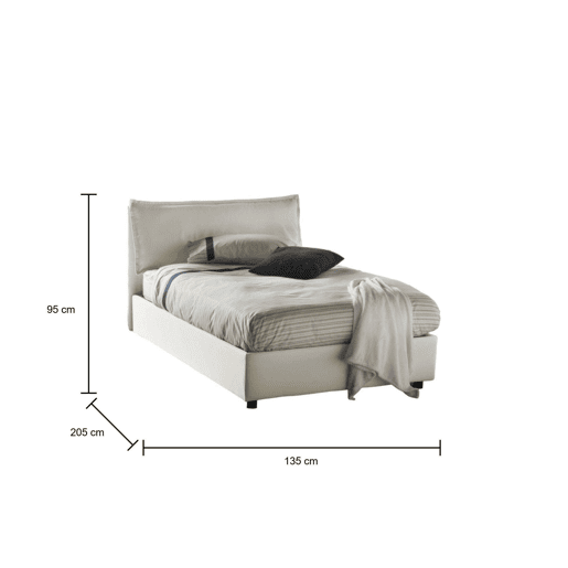 Cama quadrada e meia de tecido