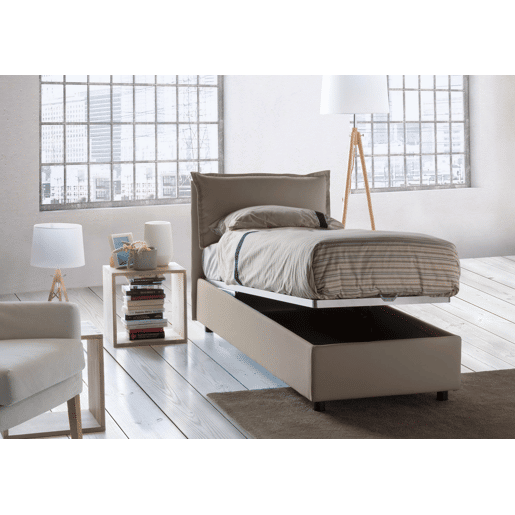 Cama de solteiro de tecido