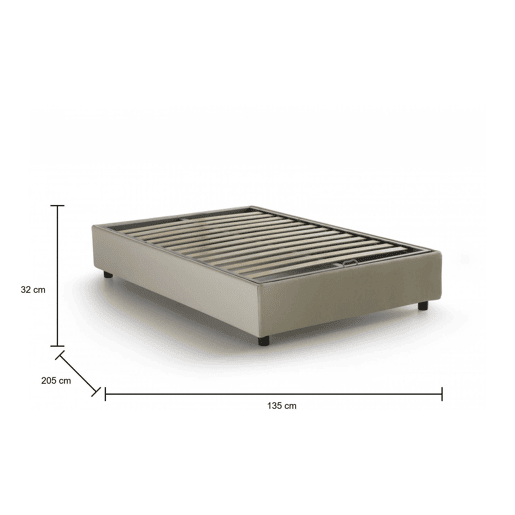 Cama quadrada e meia de tecido