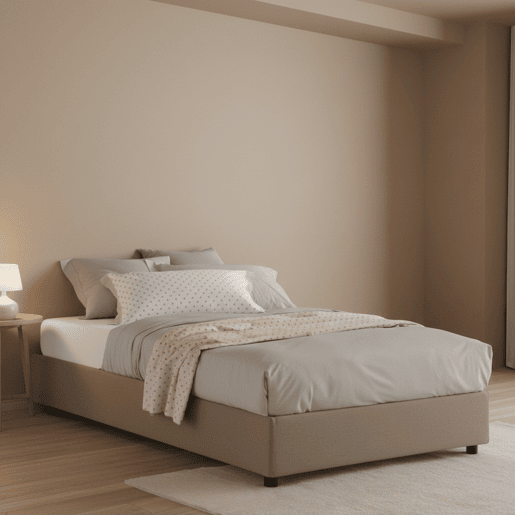 Cama quadrada e meia de tecido Cama quadrada e meia de tecido