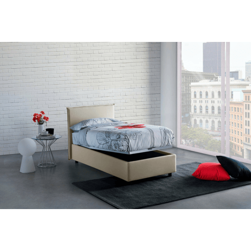 Cama de solteiro de tecido Cama de solteiro de tecido
