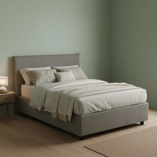 Cama quadrada e meia de tecido