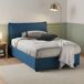 Cama quadrada e meia de tecido 135x215 Cama quadrada e meia de tecido 135x215 Azul