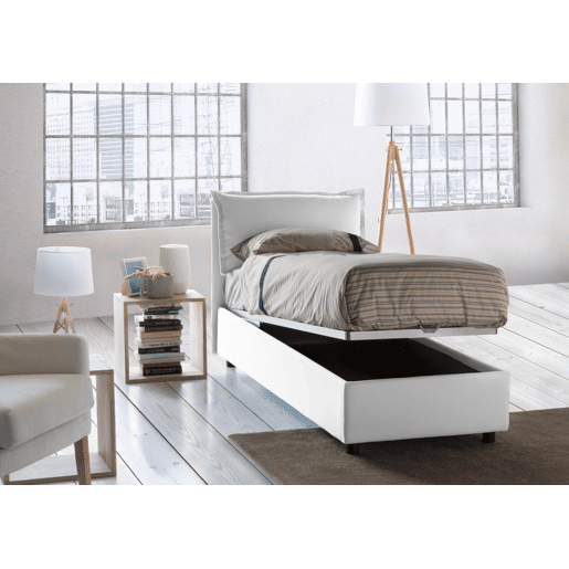 Cama de solteiro de tecido