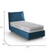 Cama de solteiro de tecido 95x205 Cama de solteiro de tecido 95x205 Azul