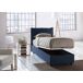 Cama de solteiro de tecido 95x205 Cama de solteiro de tecido 95x205 Azul