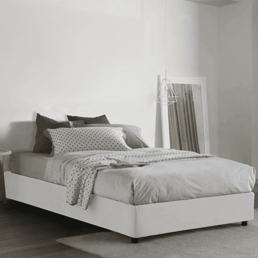 Cama quadrada e meia de tecido