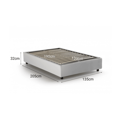 Cama quadrada e meia de tecido