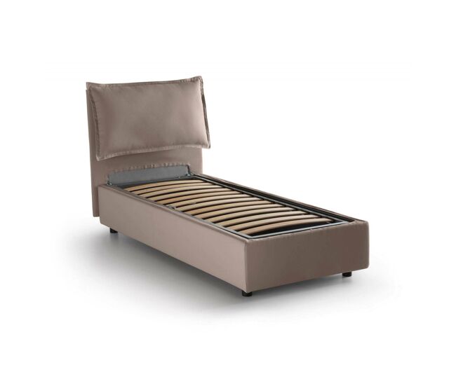 Cama de solteiro de tecido
