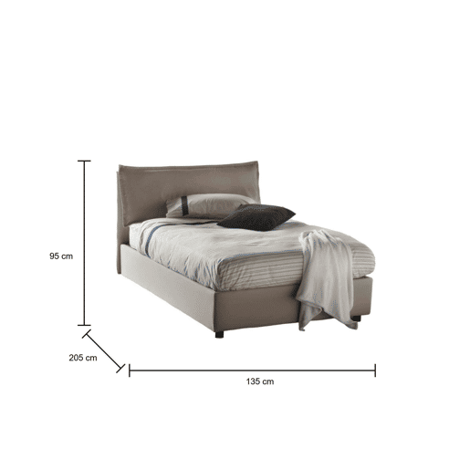 Cama quadrada e meia de tecido