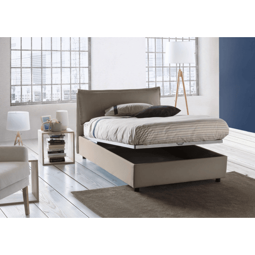 Cama quadrada e meia de tecido