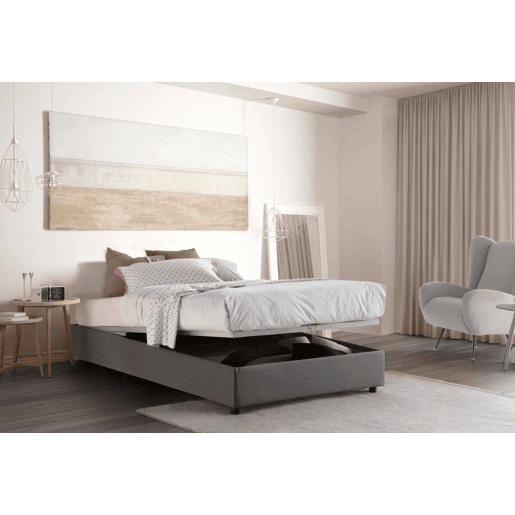 Cama quadrada e meia de tecido