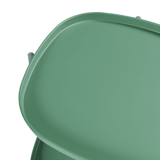 Mesa de jardim Sandefjord com 2 tabuleiros em aço 57,5x46x46cm - Verde en.casa