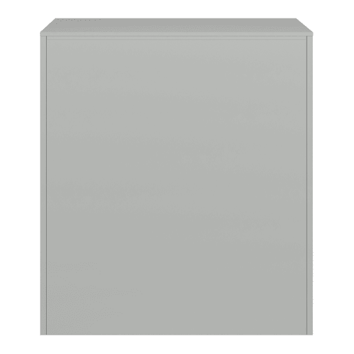 Cacifo metálico Rautavaara 4 portas com fechadura de aço 100x90x40cm - Cinzento pálido en.casa