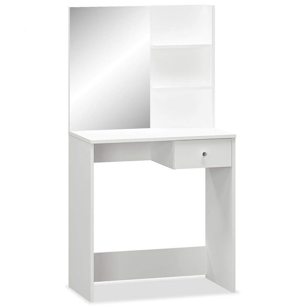 Vidaxl tocador de madera de ingeniería blanco 75x40x141 cm