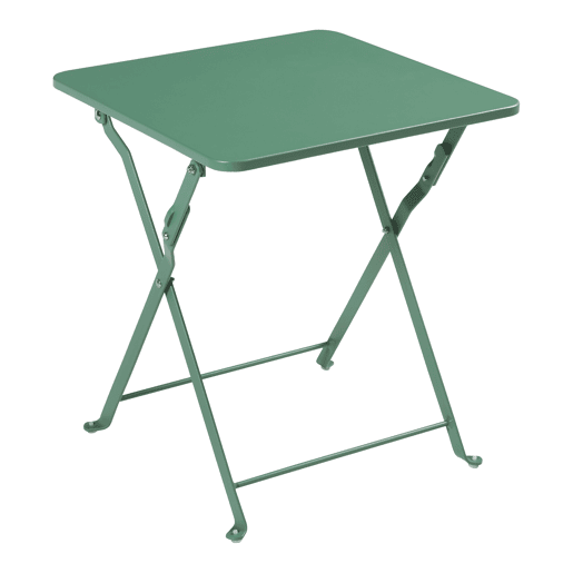 Mesa dobrável Vegårshei aço 45x40x40 cm - Verde en.casa