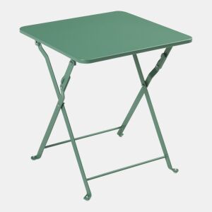 Mesa dobrável Vegårshei aço 45x40x40 cm - Verde en.casa