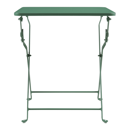 Mesa dobrável Vegårshei aço 45x40x40 cm - Verde en.casa