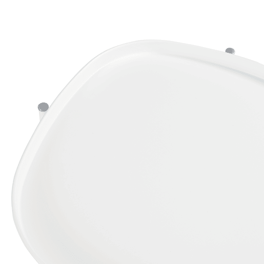 Mesa de jardim Sandefjord com 2 tabuleiros em aço 57,5x46x46cm - Branco en.casa