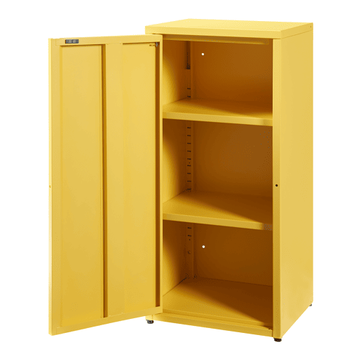 Armário de escritório Burlöv aço 88x40x35 cm - Amarelo en.casa