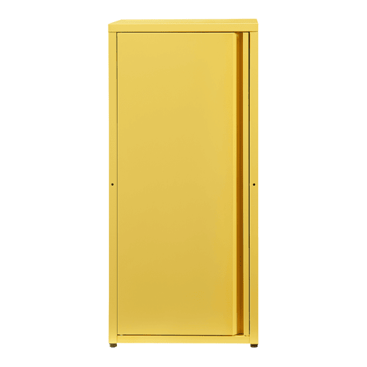 Armário de escritório Burlöv aço 88x40x35 cm - Amarelo en.casa