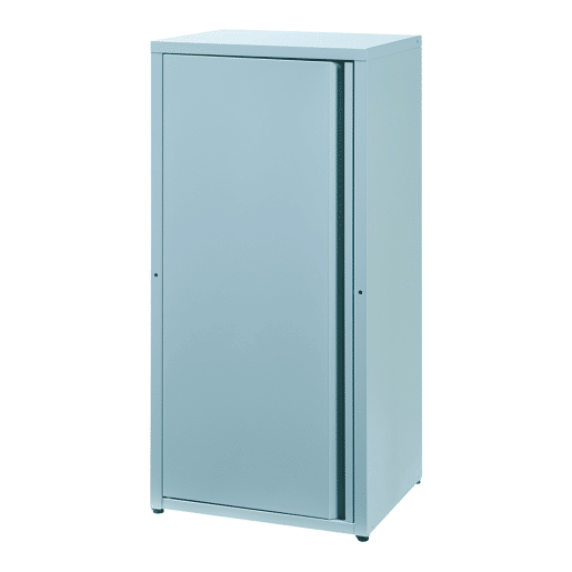 Armário de escritório Burlöv aço 88x40x35 cm - Azul acinzentado en.casa