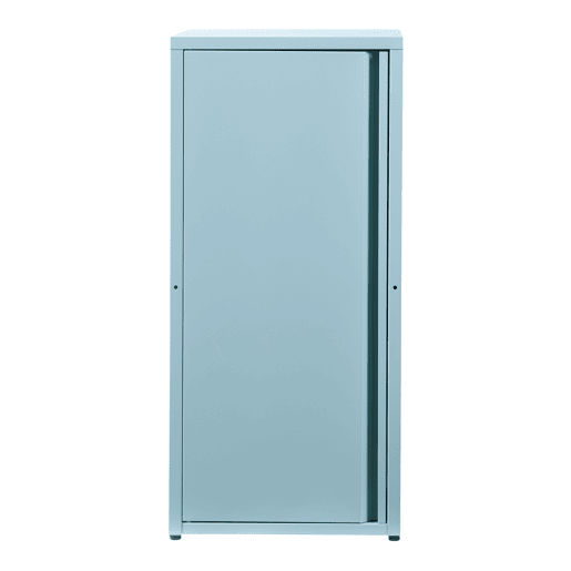 Armário de escritório Burlöv aço 88x40x35 cm - Azul acinzentado en.casa