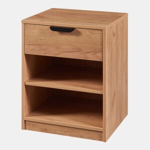 Mesa de cabeceira Varkaus com gaveta MDF 55x43x40 cm - Carvalho en.casa