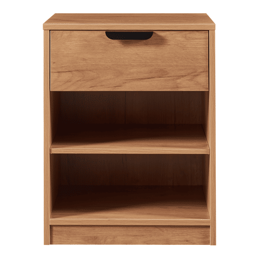 Mesa de cabeceira Varkaus com gaveta MDF 55x43x40 cm - Carvalho en.casa